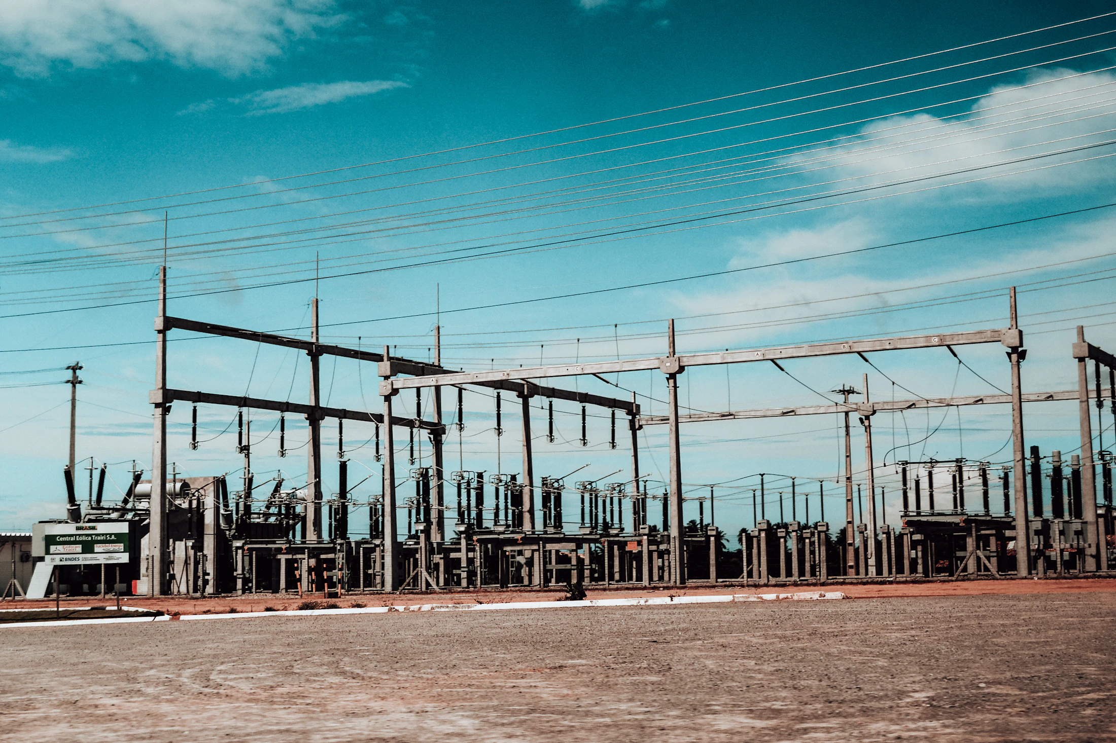 Electricity substation and transmission infrastructure
